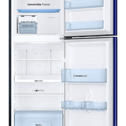 Samsung 236L 2 Star Inverter Frost-Free Convertible 3 In 1 Double Door Refrigerator Appliance (RT28C3732HS/HL,Hydrangea Blue) 