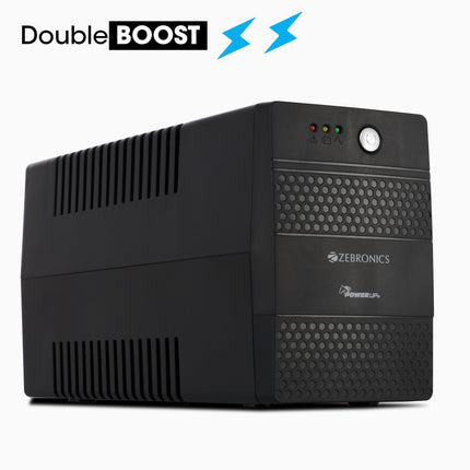 ZEBRONICS U735 600VA/360W Microcontroller Based UPS for Office Computers | Home PC with Auto Restart, Generator Compatible, Boost & Buck AVR, Built-in Protection, (Not for Routers) 