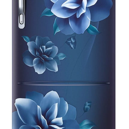 Samsung 223L 3 Star Inverter Direct-Cool Single Door Refrigerator Appliance (RR24C2823CU/NL,Camellia Blue) Base Stand Drawer 