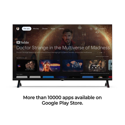 Wobble 139.7 cm (55 inches) UD Series 4K Ultra HD Smart LED Google TV WB55GTAW9602UDFL (Black) 