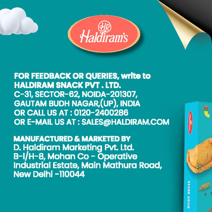 Haldiram's Kesar Gujia 400g | Gujiya Sweets | Indian Mithai | Fresh Indian Traditional Mithai | Holi Gift Hamper | Fresh Products | Royal Saffron Flavor | Festive Sweet Gift Box | Mithai for All Occasion 