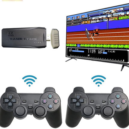 New World TV Video Games for Kids Wireless 64GB Memory, HD Classic Games Console with TF Card, 9 Emulator Console, HDMI Output TV Video Game Console Game Stick 
