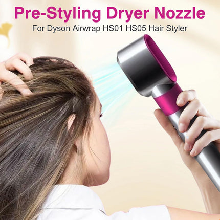 Pre-Styling Dryer Attachment Nozzle Replacement for Dyson Airwrap Rotating Curling Barrels Hair Styler Accessories 