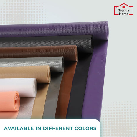 Senego by Trendy Home Anti-Slip Mat for Kitchen (45 cm x 5 m), Food Grade & Washable, Mat for Fridge, Shelves, Cupboards, EVA Shelf Liner Sheet for Drawers & Wardrobe (Diamond Texture, Grey)