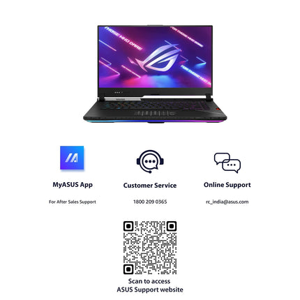 Asus Rog Strix Scar 15 (2022) 15.6 Inches 2K Wqhd 240Hz/3Ms Intel Core I9-12900H 12Th Gen Rtx 3070 Ti 8Gb Graphics, Gaming Laptop (32Gb/1Tb Ssd/Windows 11 Home/Office 2021/Black/2.3 Kg) G533Zw-Ln136Ws 