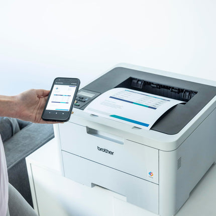 Brother HL-L3220CDW (New Launch) Automatic Duplex Color Laser LED Printer, 1 Line LCD Display, 256 MB Memory, 250 Sheets Paper Tray, USB 2.0, WiFi (Dual Band), WiFi Direct, 18 PPM, Free Installation 