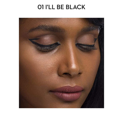 SUGAR Cosmetics Arrested For Overstay 100% Waterproof Eyeliner | Matte Finish - 01 I'll Be Black (Black Eyeliner) 