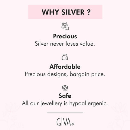 GIVA 999 Sterling Silver Ganesha Bar | Gifts for Women and Men | with Certificate of Authenticity 