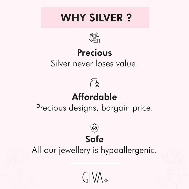 GIVA 999 Sterling Silver Ganesha Bar | Gifts for Women and Men | with Certificate of Authenticity 