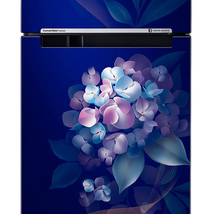 Samsung 236L 2 Star Inverter Frost-Free Convertible 3 In 1 Double Door Refrigerator Appliance (RT28C3732HS/HL,Hydrangea Blue) 