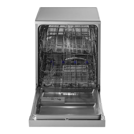 KAFF DW VETRA DX 60 | Three stage filtration, High Energy Efficiency, Quite Operation, Special Glass Wash Program | 12 standard place settings, Free Standing Dishwasher (Silver) 