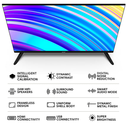 Acer 80 cm(32 inches) Advanced N Series Standard LED TV AR32NSV53HDFL (Black) 
