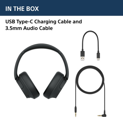Sony WH-CH720N Noise Cancellation Wireless Bluetooth Over Ear Headphones with Mic, Up to 50Hrs Battery- Blue 