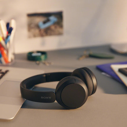 Sony WH-CH520 Wireless Bluetooth Headphones with Mic, Up to 50Hrs Battery-Black 