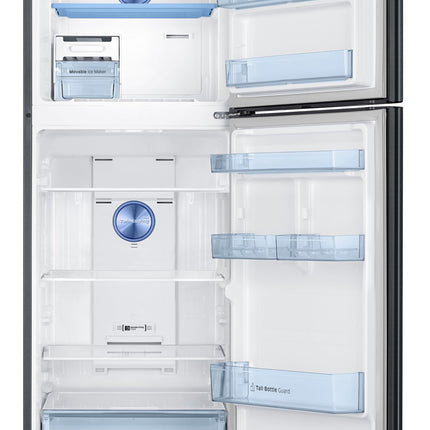 Samsung 322 L, 3 Star, Convertible 5-in-1 Digital Inverter with Display Frost Free Double Door Refrigerator (RT37C4523B1/HL, Black Matt) 