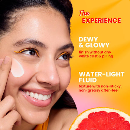 DOT & KEY Vitamin C + E Super Bright Sunscreen Spf 50 |Water-Light,UVA/UVB & Blue Light Protection|For Even Toned & Glowing Skin|With Liquid Spf 50+++| No White Cast| For All Skin Types| 50G,Pack Of 1 