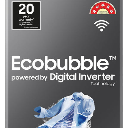 Samsung 9 kg, 5 star, Eco Bubble Technology, Wi-Fi, Soft Closing Door, Fully-Automatic Top Load Washing Machine (WA90BG4542BDTL, Versailles Gray) 