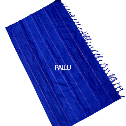Women Kanchipuram Luxurious Pure Soft Silk Saree Experience The Ultimate Comfort And Elegance (Blue) 