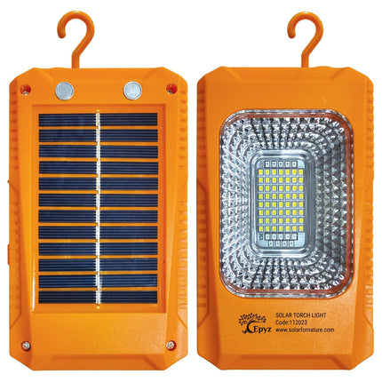 Epyz Solar Light Outdoor Rechargeable LED Torch Lights for Home Outdoor Indoor with AC/DC Torch Light with All in one Features Along [ Pack of 1, 56LED White Light ] 