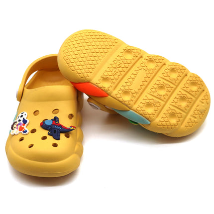 SVAAR Slingback Clog Shoes for Boys & Girls || Indoor & Outdoor Sandals Clogs for Kids with 4 Cartoon Charm 
