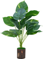 Yash Enterprises 12 Patta Bonsai Artificial Plant with Pot (30 cm, Green) 