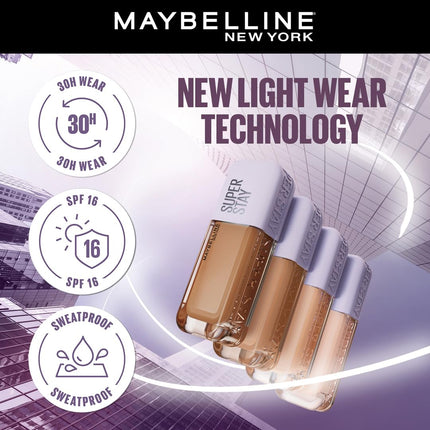 Maybelline New York Super Stay Lumi-Matte Liquid Foundation - 220, Up To 30H Long Wear, Water & Transfer Proof. SuperStay Lumi-Matte Liquid Foundation comes with Non-comedogenic & Vegan Formula | 35ml 