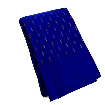 Women Kanchipuram Luxurious Pure Soft Silk Saree Experience The Ultimate Comfort And Elegance (Blue) 