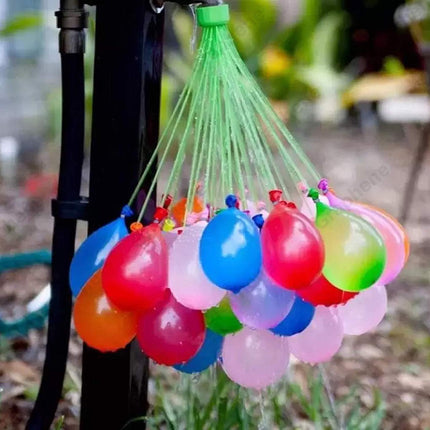 GRAPHENE Set of 3 Bunch 111 Holi Magic Water Balloons/Multicolor Automatic Fill and Tie Magic Water Balloons for Holi- Quick Fill, Easy Tie, No Mess, Fun For Kids (111 Balloons) 