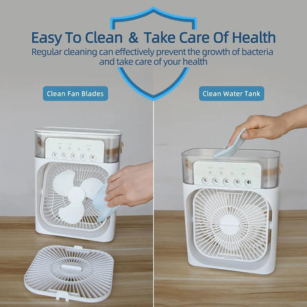 ANANTFEX Mini cooler for room cooling mini cooler ac portable air conditioners for Home Office Artic Cooler 3 In 1 Conditioner Humidifier Purifier 