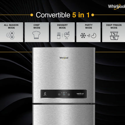 Whirlpool 431 L 2 Star IntelliFresh Convertible Inverter Frost Free Double Door Refrigerator (IF INV CNV 480 ALPHA STEEL-Z, 2S, 2023 Model) 