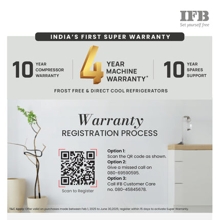 IFB Smart Choice 241L 3 Star Tru Convertible 10-in-1 Advanced Inverter Frost Free Double Door Refrigerator (IFBFF-2913DKSET, Metal Black, 360 Degree Cooling, Extraordinary Space) 