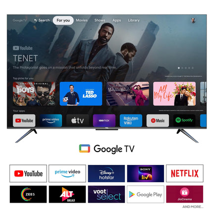 TCL 164 cm (65 inches) 4K Ultra HD Smart QD-Mini LED Google TV 65C755 (Black) 