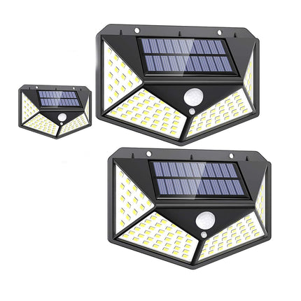 BRITSPEAR 1000Lm Automatic On/Off Waterproof Solar LED Light with Motion Sensor, Deck Garage DC Lamp_Warm White (Pack of 3,1800 Milliamp Hours)(Plastic) 