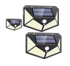 BRITSPEAR 1000Lm Automatic On/Off Waterproof Solar LED Light with Motion Sensor, Deck Garage DC Lamp_Warm White (Pack of 3,1800 Milliamp Hours)(Plastic) 