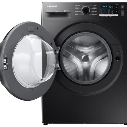 Samsung 9 kg, Hygiene Steam with Inbuilt Heater, Digital Inverter, Fully-Automatic Front Load Washing Machine (WW90TA046AB1TL, BLACK CAVIAR) 