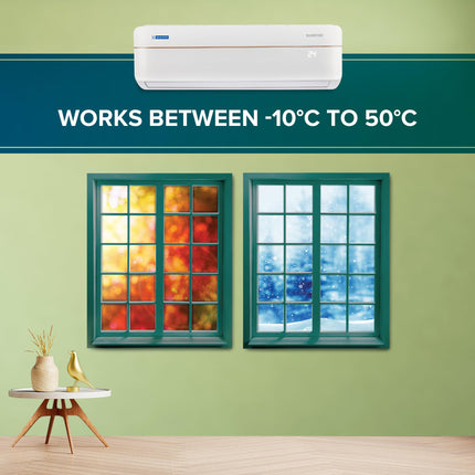 Blue Star 1.5 Ton 3 Star Hot and Cold, 60 Months Warranty, Inverter Split AC (Copper, Convertible 5 in 1 Cooling, Multi Sensors, Dust Filter, IC318VCUHC, White) 