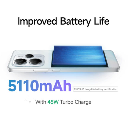 Redmi Note 14 5G (Phantom Purple, 8GB RAM 128GB Storage) | Global Debut MTK Dimensity 7025 Ultra | 2100 nits Segment Brightest 120Hz AMOLED | 50MP Sony LYT 600 OIS+EIS Triple Camera 