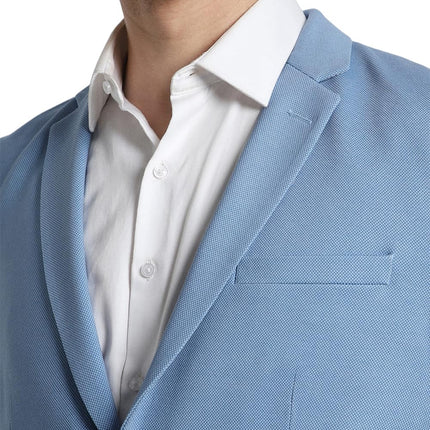 Peter England Men's Blazer (PIBZSNSPA62868_Blue 