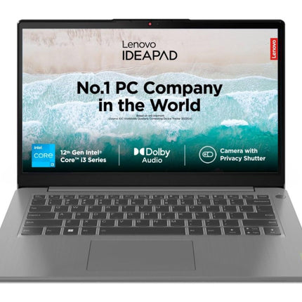 Lenovo IdeaPad 3 12th Gen Intel Core i3-1215U 14 Inch (35.5cm) FHD Thin & Light Laptop (8GB/512GB SSD/Win 11/Office 2021/1 Year Warranty/3months Game Pass/Arctic Grey/1.43Kg), 82RJ00FUIN 