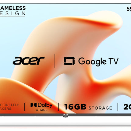 acer 139 cm (55 inches) G Plus Series 4K Ultra HD LED Smart Google TV AR55UDGGR2851AD 