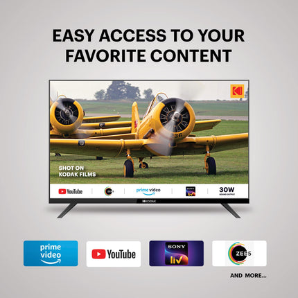 Kodak 80 cm (32 inches) Special Edition Series HD Ready Smart LED TV 32SE5001BL (Black) 