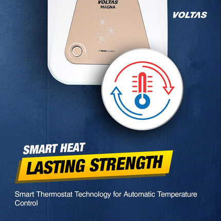 Voltas 10 L Storage Water Geyser (Magna 10L, White) 