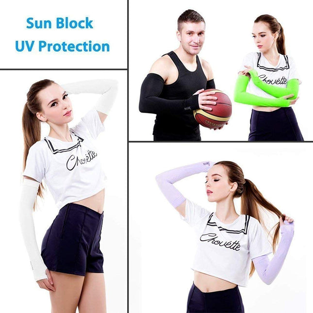 VT VIRTUE TRADERS UV Fingerless Full Hand Sleeves for Men's and Women's Driving Gloves (Pack of 6 Sleeves) 