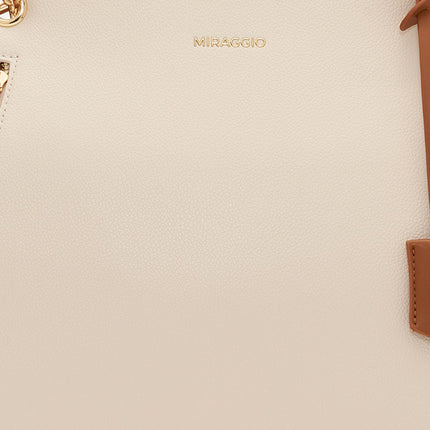 Miraggio Womens Dakota Tote Bag (Ivory) 