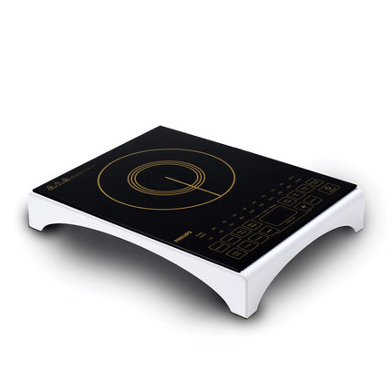 Philips Viva Collection Hd4938/01 2100-Watt Glass Induction Cooktop With Sensor Touch & Full Crystal Glass (Black) 
