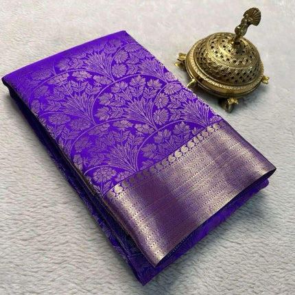 Shree Silk Mills Every Occasion Lightweight Brocade Mysore Silk Saree 