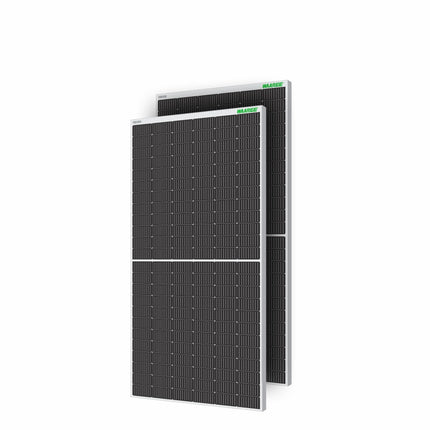 WAAREE Solar Panel 450 Watt II Pack of 2 II 450W X 2 II Half-Cut 24 Volts II 144 Cells Mono PERC Solar Panels II 30 Years Performance Warranty II 450 Watt Pack of 2 