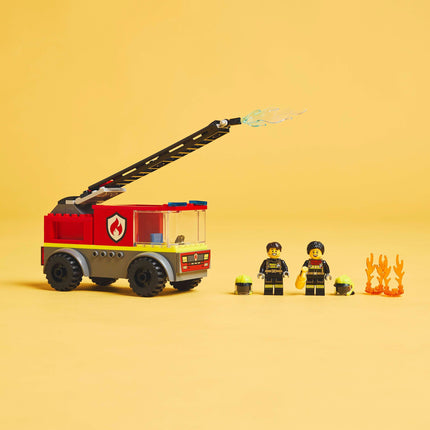 LEGO City Fire Ladder Truck, Firefighter Toy Vehicle Gift for Kids 60463 Building Blocks Toys for 4+ Gift for Boys and Girls 
