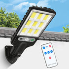 BLACKCROWN 180W Led Solar Street Light Outdoor,10000LM IP65 Waterproof Solar Security Flood Lights Outdoor Motion Sensor, Wired Security Solar Powered Flood Lights for Indoor, Outside, Yard, Garden 