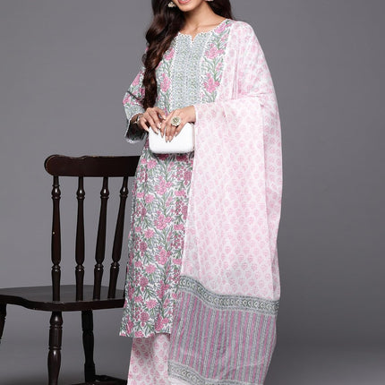 Libas Women's Cotton Kurta Sets (34800_Pink 